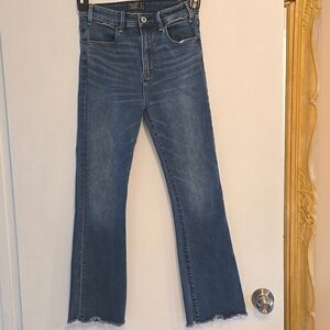 Abercrombie & Fitch Simone High Rise Ankle Flare Denim Jeans 4